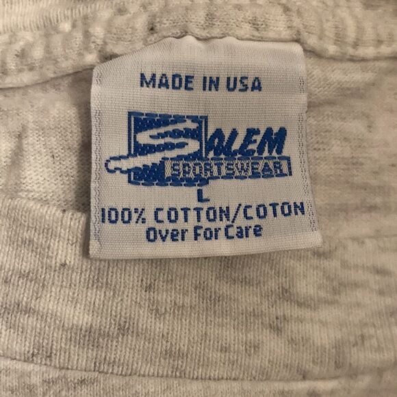 Vintage 90s Seattle Super Sonics Caricature / Fat Head NBA Single Stitch T-Shirt - Picture 3 of 6